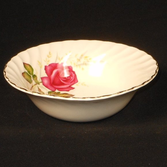 Cereal bowl. Ridgway UK Stoneware Anniversary Rose - Picture 4 of 5
